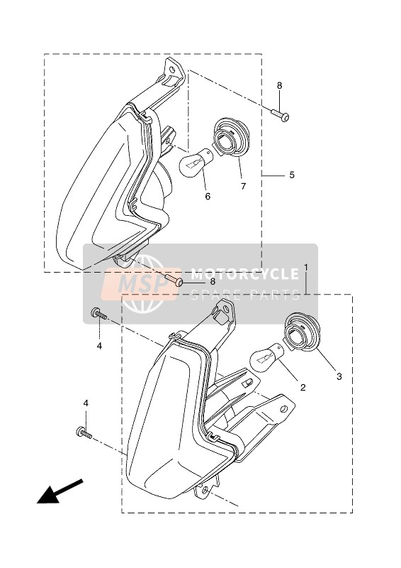 Yamaha YP250RA 2016 Lumière clignotante pour un 2016 Yamaha YP250RA